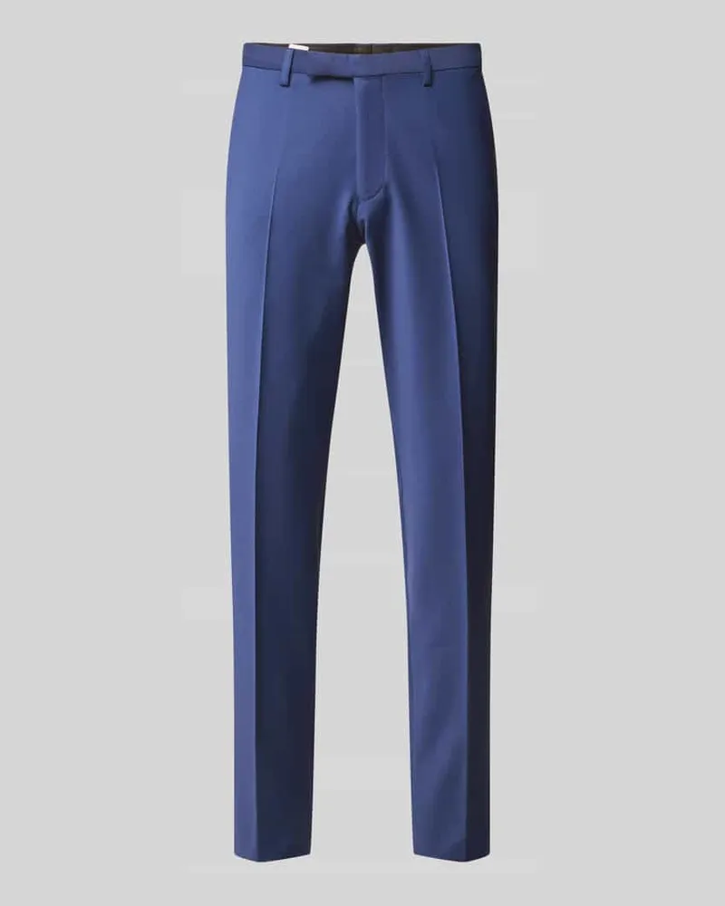 cinque Slim Fit Anzughose mit Bügelfalten Modell 'Castello Blau