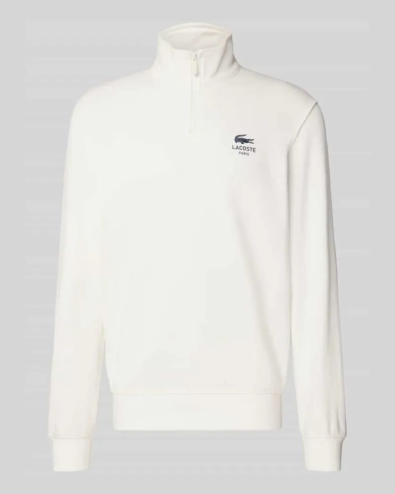 Lacoste Regular Fit Sweatshirt aus reiner Baumwolle Modell 'HERITAGE Offwhite