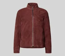 Regular Fit Lederjacke aus echtem Ziegenvelours Modell 'JIMMY-S