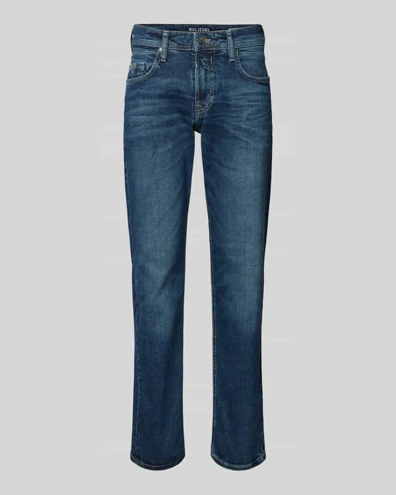 MAC Jeans Jeans im 5-Pocket-Design Modell 'Ben Dunkelblau