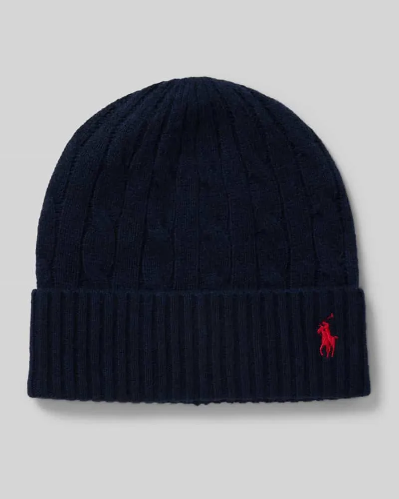 Ralph Lauren Mütze aus Woll-Kaschmir-Mix Marine