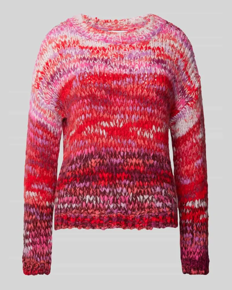 Rich&Royal Strickpullover mit Rundhalsausschnitt Rot