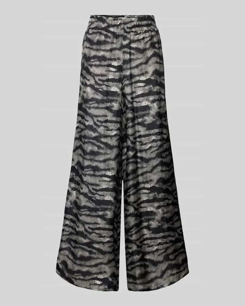 Drykorn Wide Leg Stoffhose mit elastischem Bund Modell 'CEILING Black