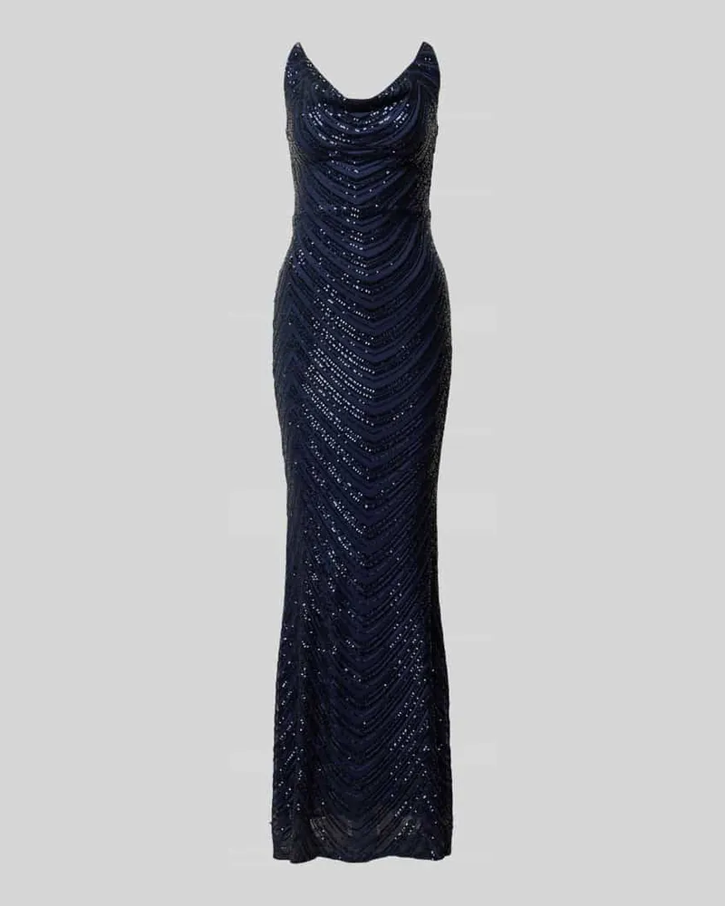 Lipsy  Abendkleid mit Paillettenbesatz Marine