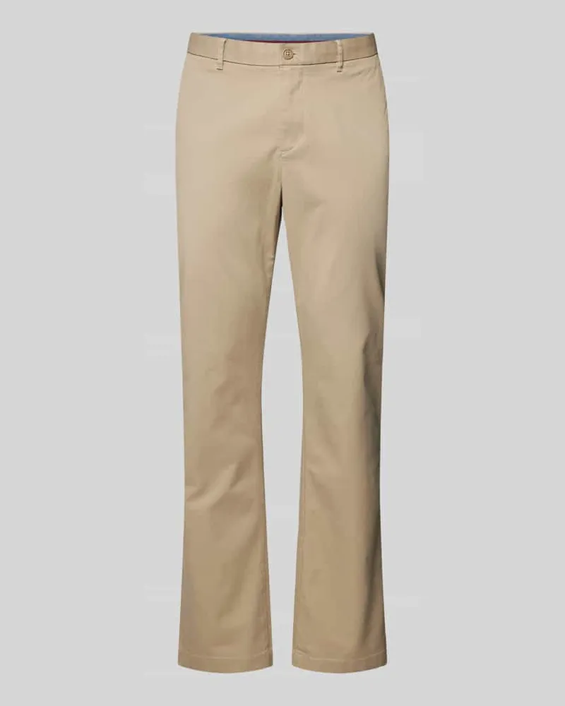 Tommy Hilfiger Regular Fit Chino mit Gürtelschlaufen Modell "MERCER 1985 Beige