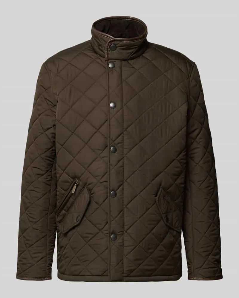 Barbour Steppjacke mit Rautensteppung Modell 'POWELL Oliv