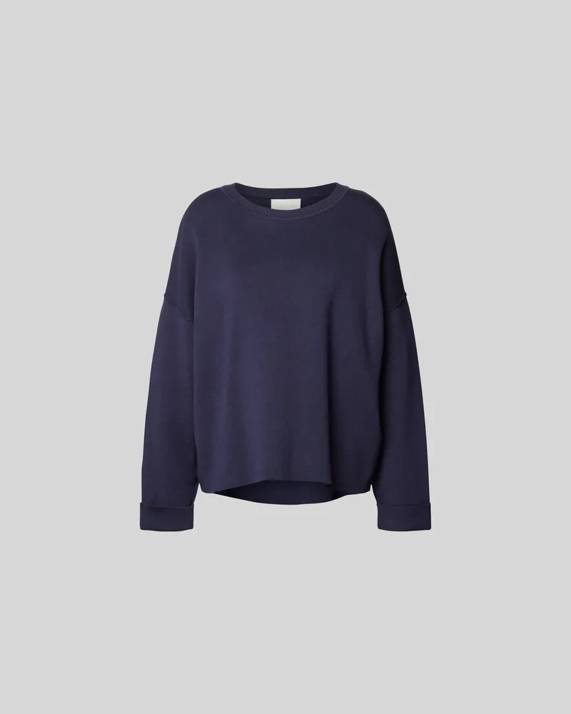 Juvia Sweatshirt mit Rundhalsausschnitt Marine