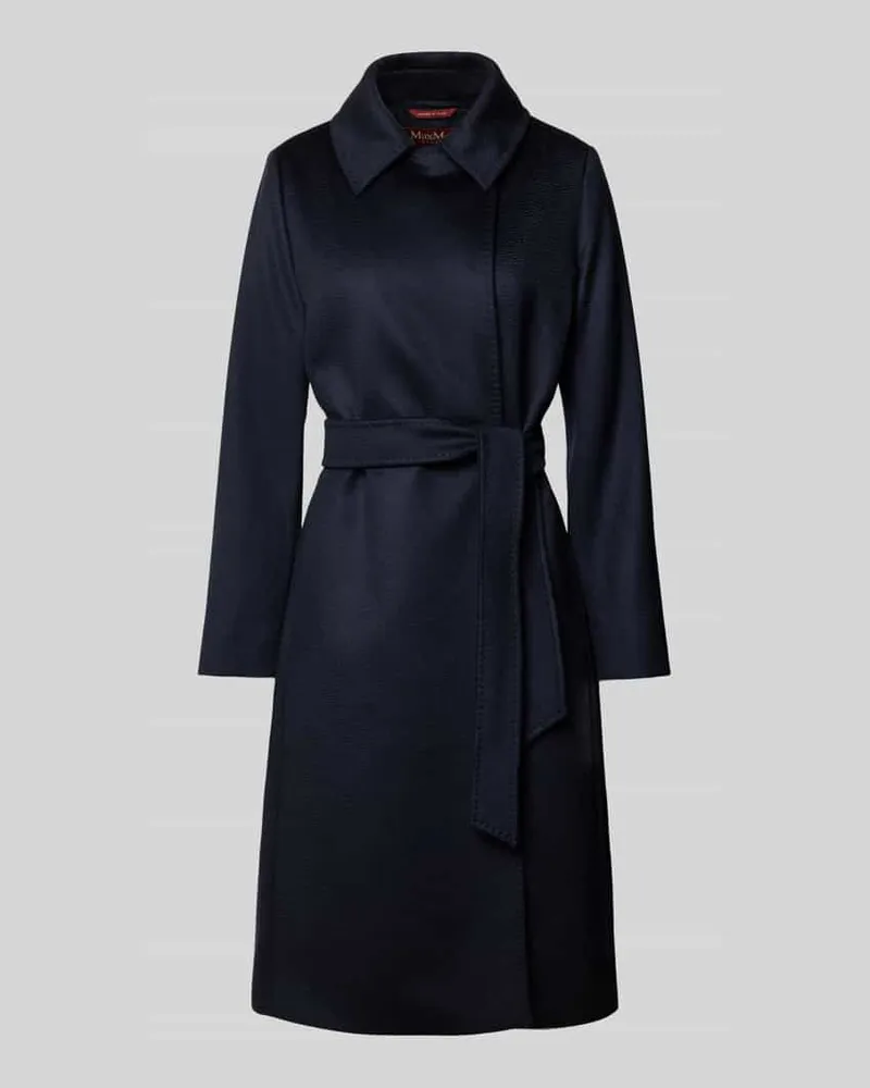 Max Mara Regular Fit Mantel aus reiner Schurwolle Modell 'BCOLLAG Marine