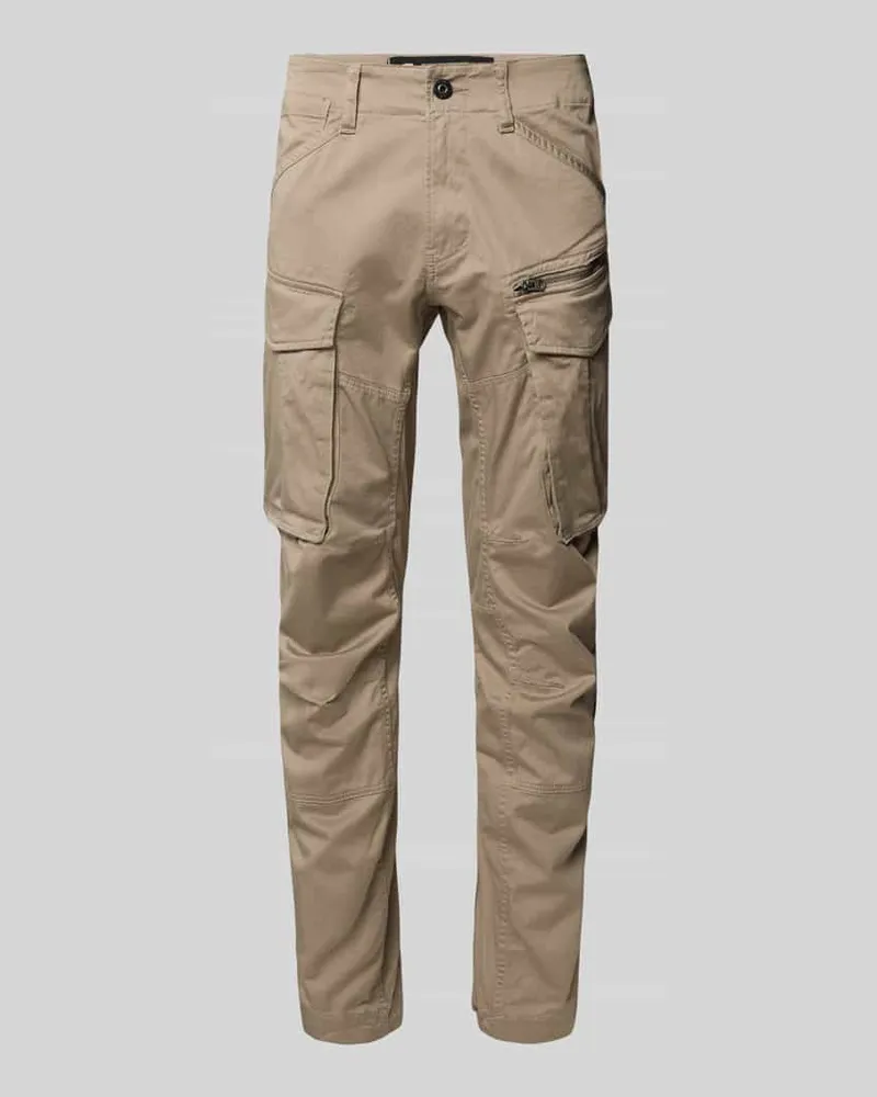 G-STAR RAW Regular Tapered Fit Cargohose mit Reißverschlusstasche Beige