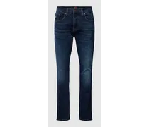 Slim Tapered Fit Jeans mit Label-Stitching Modell 'AUSTIN