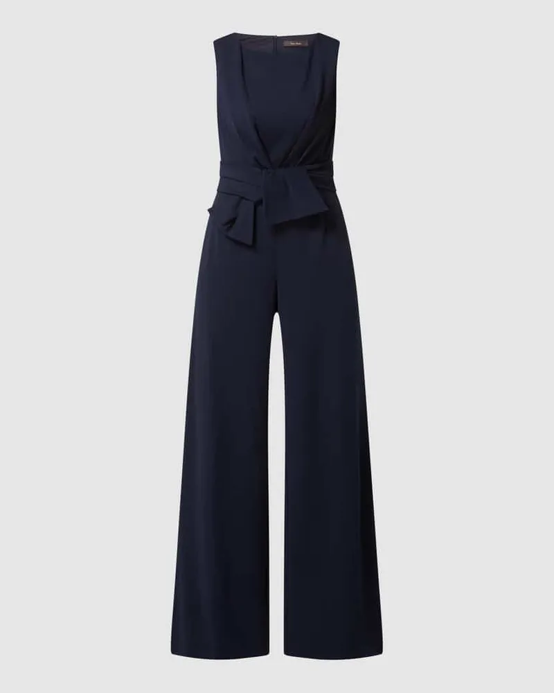 Vera Mont Jumpsuit mit U-Boot-Ausschnitt Dunkelblau