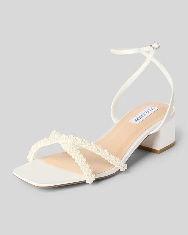 Steve Madden Sandaletten mit Strasssteinbesatz Modell 'Gabby Weiss