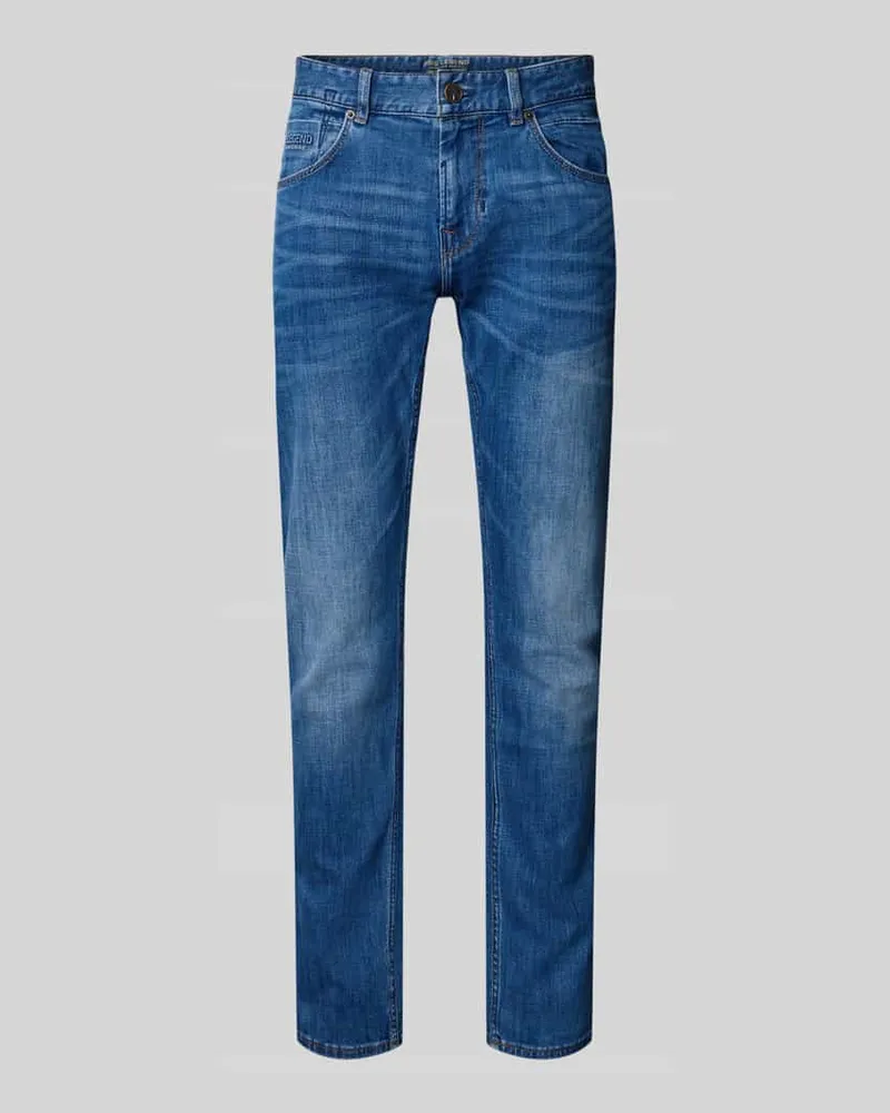 PME Legend Regular Fit Jeans im Used-Look Modell 'Nightflight Hellblau