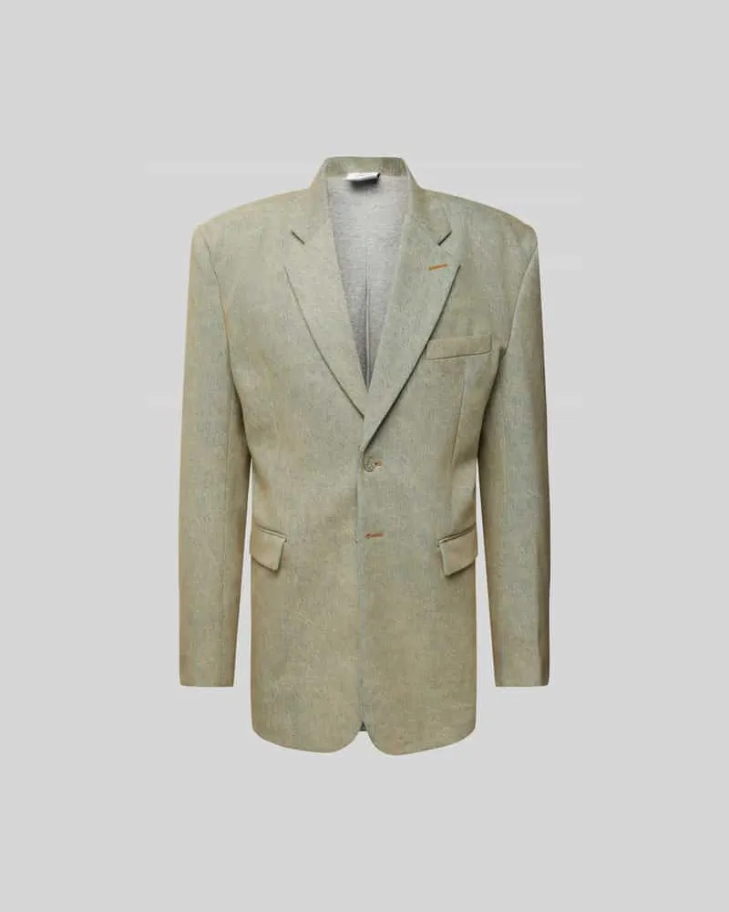 VETEMENTS Slim Fit Sakko in Denim-Optik Sand