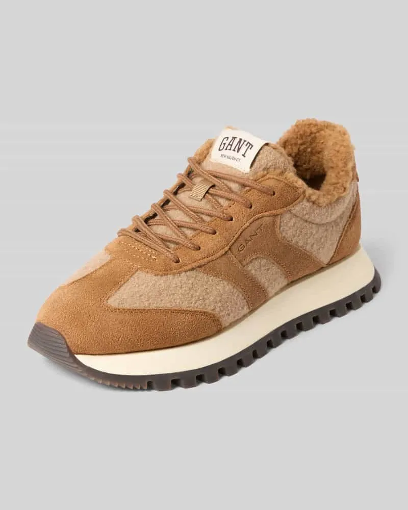 Gant Sneaker mit warmem Teddyfutter Modell 'Caffay Cognac
