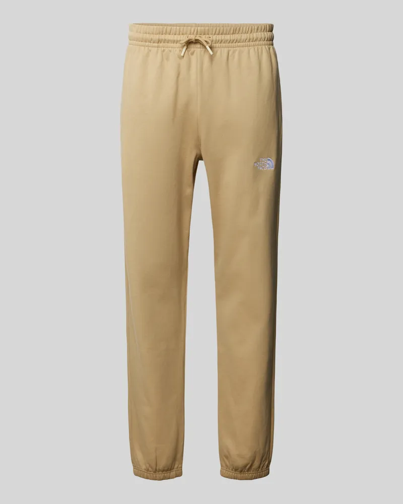 The North Face Sweatpants mit Label-Stitching und elastischem Bund Khaki