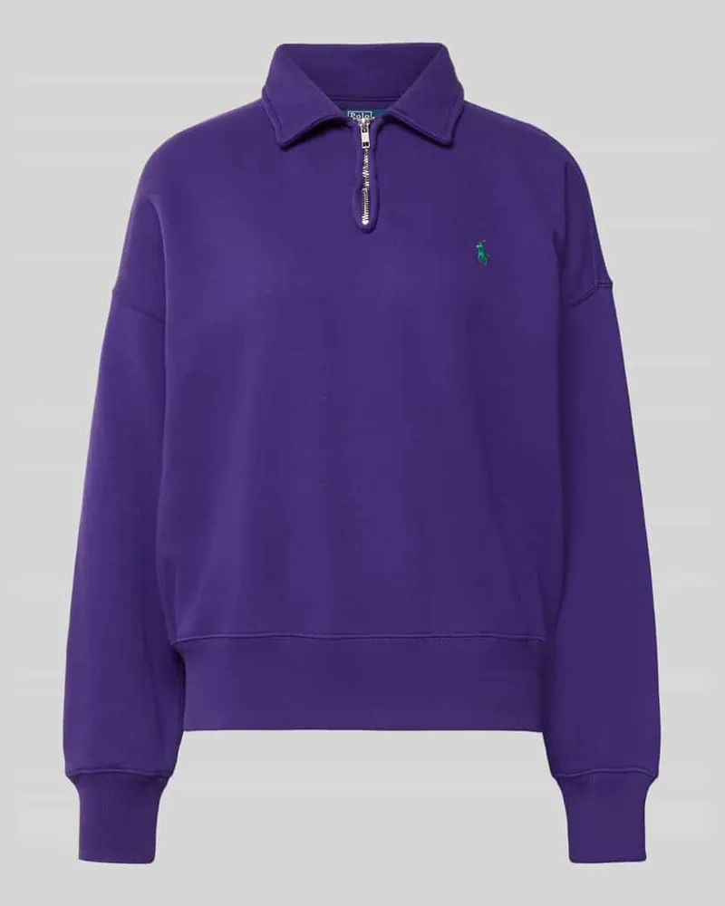 Ralph Lauren Regular Fit Pullover aus Baumwoll-Mix Lila