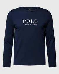 Ralph Lauren Longsleeve mit Label-Print Marine