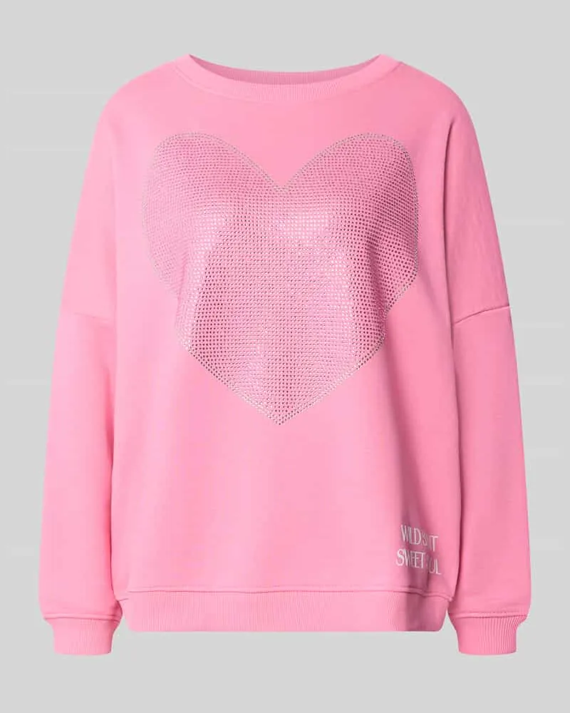 Miss Goodlife Oversized Sweatshirt aus reiner Baumwolle Modell 'Sweet Soul Pink
