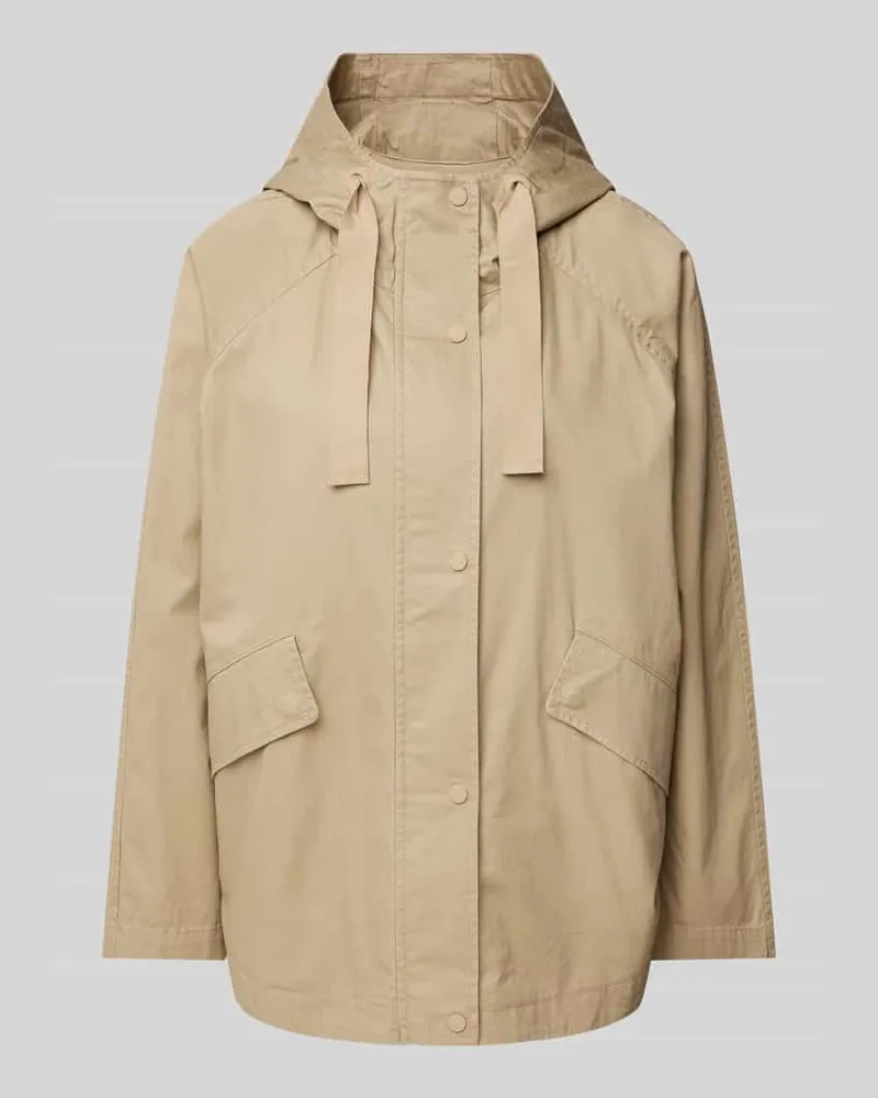 Marc O'Polo Relaxed Fit Jacke aus reiner Baumwolle Sand