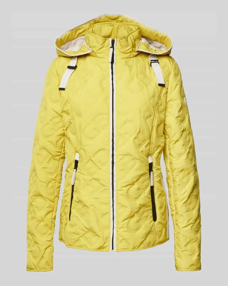 Gil Bret Steppjacke mit Reißverschlusstaschen Gelb