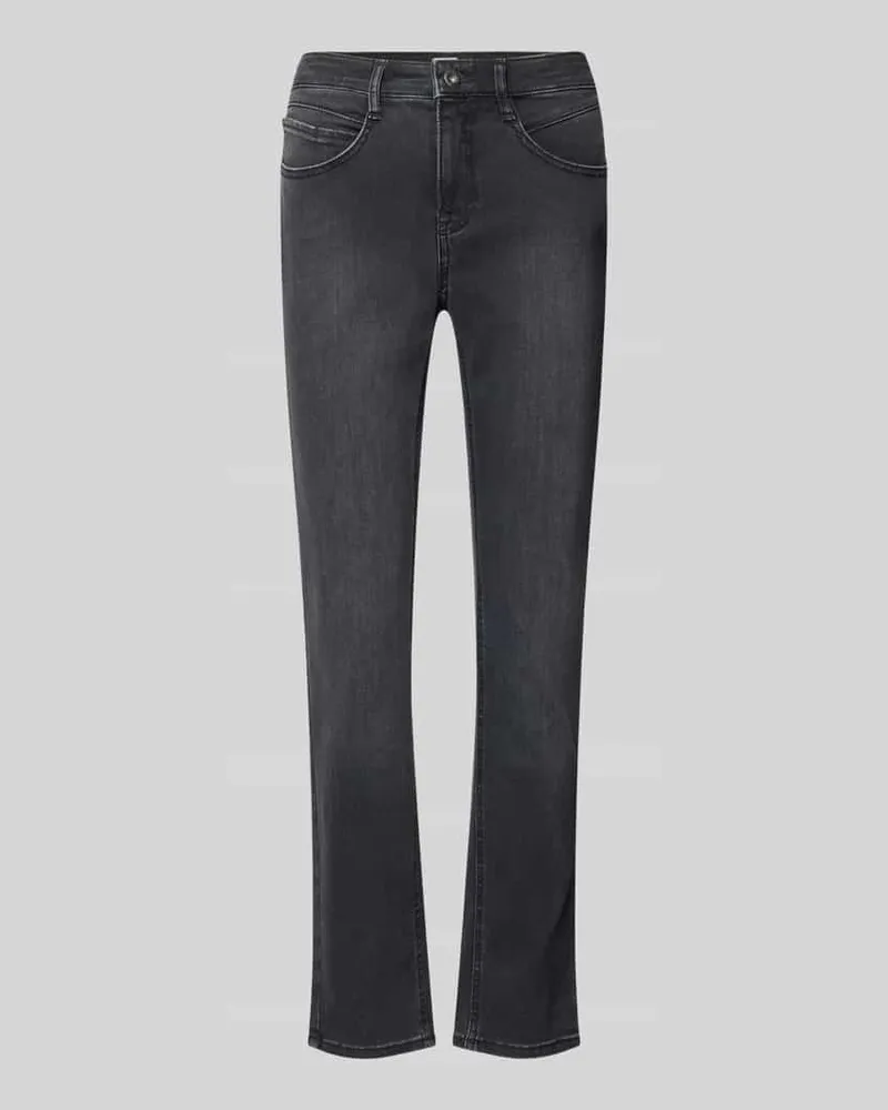 Brax Regular Fit Jeans aus Baumwoll-Mix Modell 'MARY Dunkelgrau