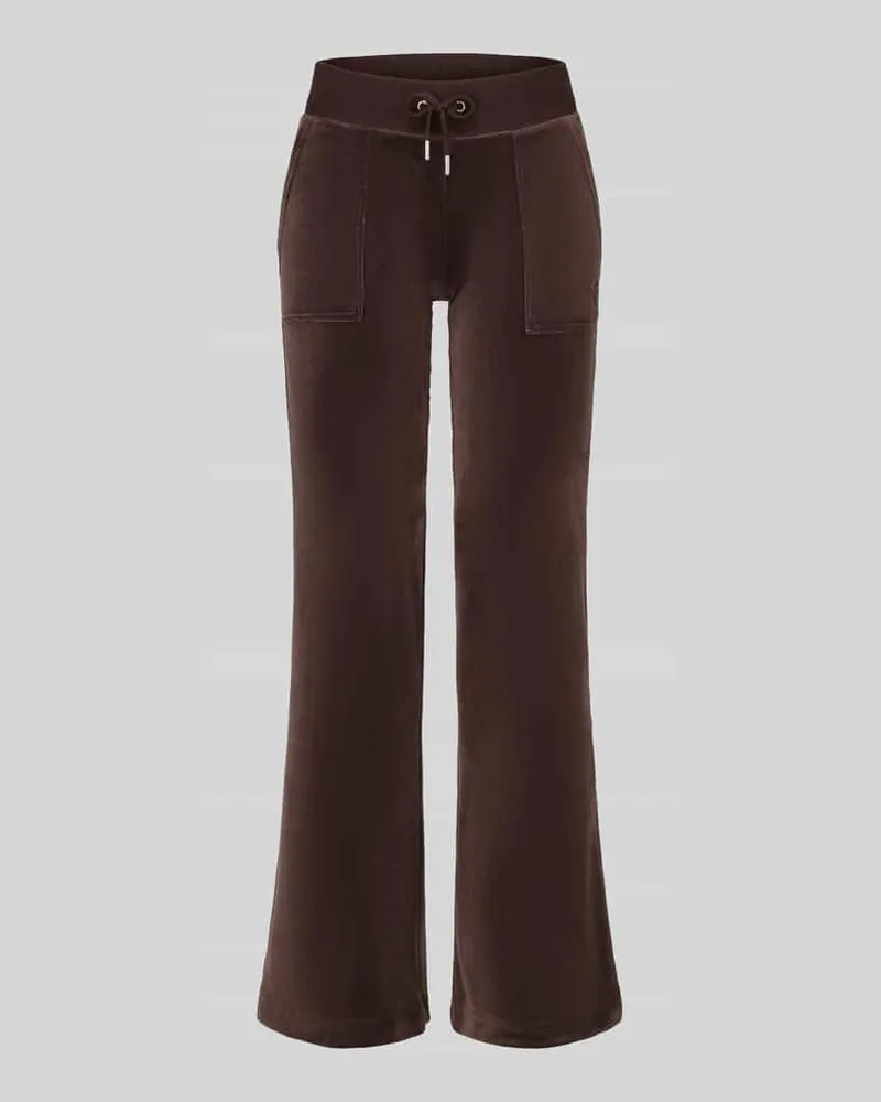 Juicy Couture Jogginghose mit Tunnelzug Modell 'LAYLA Schoko