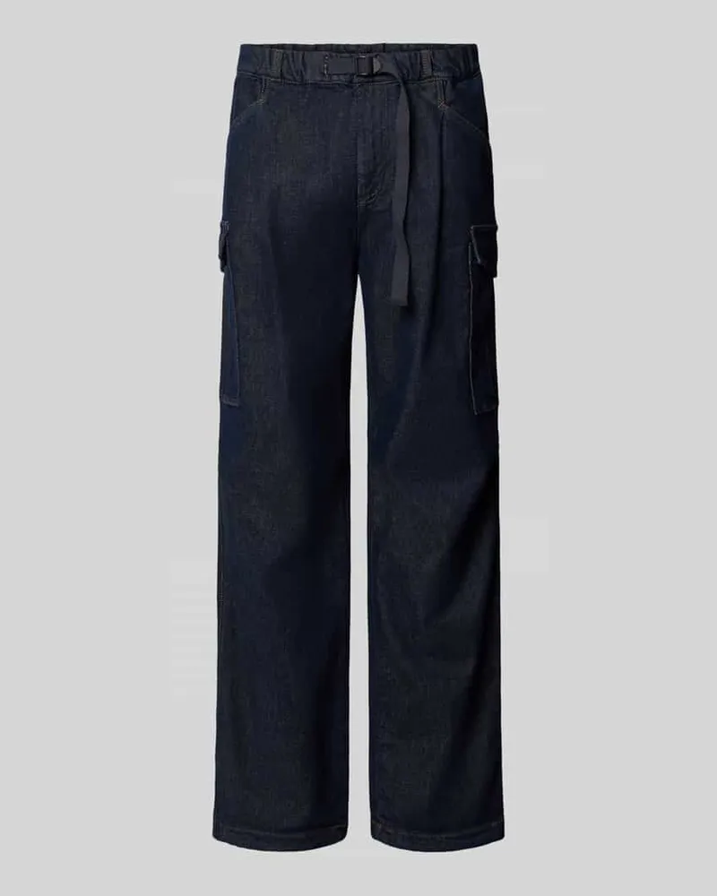 Armani Exchange Straight Fit Jeans mit Cargotaschen Jeansblau