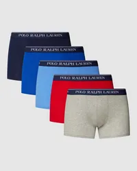 Ralph Lauren Trunks mit elastischem Logo-Bund im 5er-Pack Rot