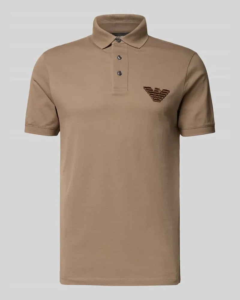 Emporio Armani Poloshirt mit Label-Detail Schlamm