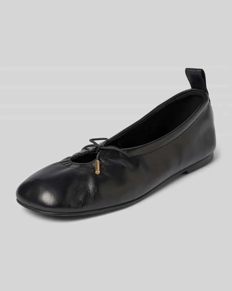 Alohas Ballerinas aus echtem Leder Modell 'ROSALIND Black