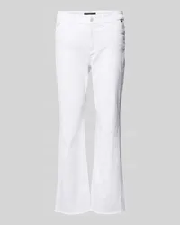 Marc Cain Bootcut Jeans mit ausgefransten Abschlüssen Modell 'FORLI Weiss