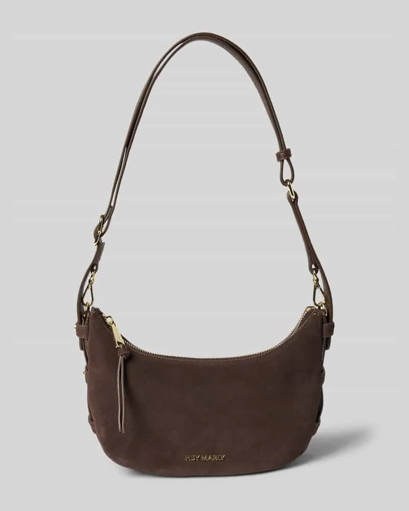 Hey Marly Shoulder Bag aus reinem Kalbsleder Modell 'Lifetime Sister Dunkelbraun