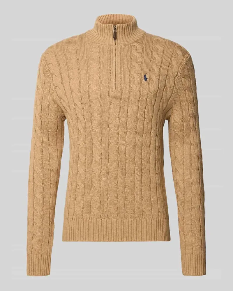 Ralph Lauren Strickpullover mit Label-Stitching Beige