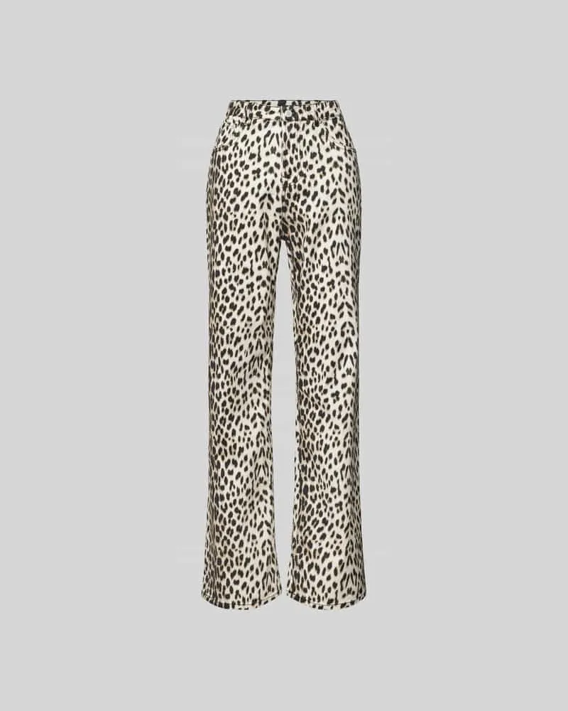 OH APRIL Regular Fit Jeans mit Stretch-Anteil Hellbraun