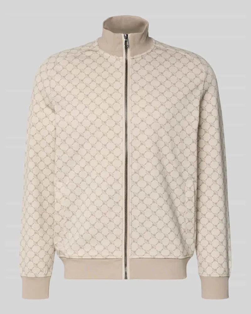 JOOP! Sweatjacke mit Reißverschluss Modell 'Wendu Sand