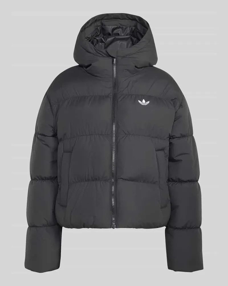 adidas Regular Fit Steppjacke mit Logo-Stitching Black