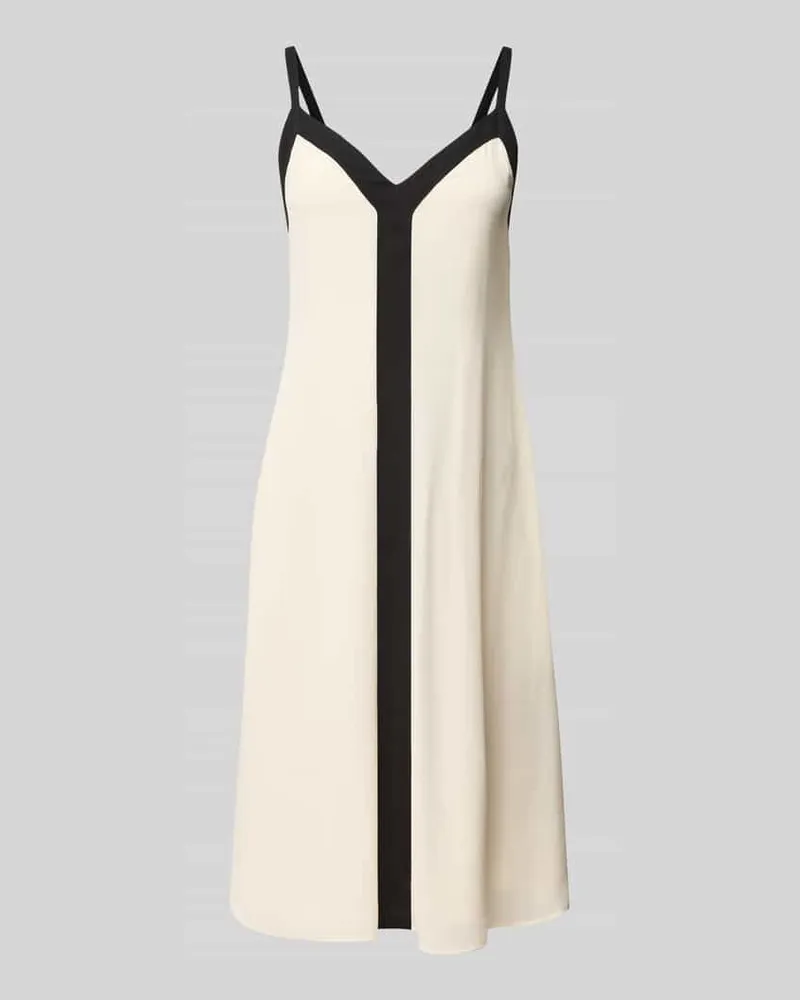 Ralph Lauren Minikleid mit V-Ausschnitt Modell 'KOLORA Offwhite