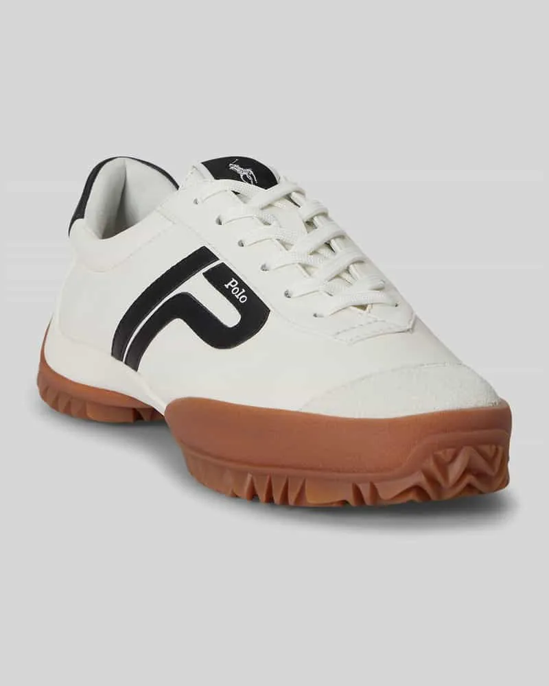 Ralph Lauren Sneaker aus echtem Leder Offwhite