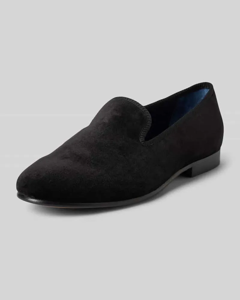 Ralph Lauren Mokassins mit Blockabsatz Modell 'PAXTON Black