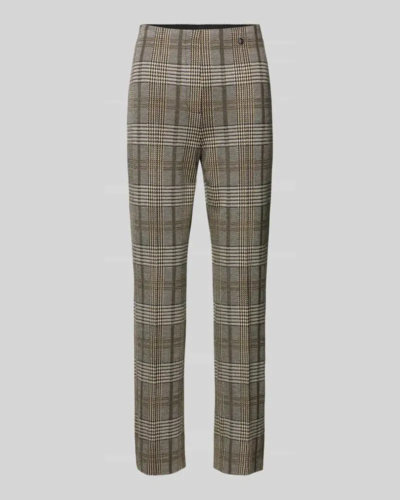 Marc Cain Hose mit Label-Detail und elastischem Bund Hellgrau