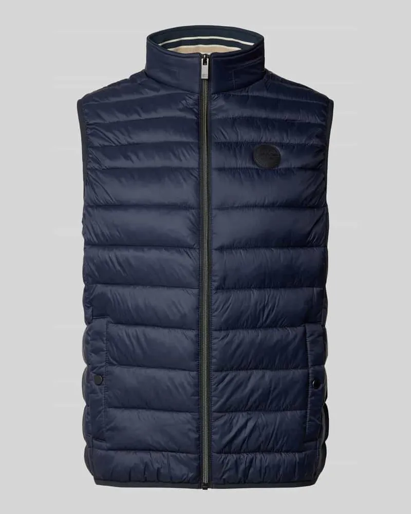 Christian Berg Regular Fit Steppweste mit Stehkragen Marine
