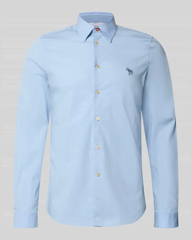 Paul Smith Tailored Fit Freizeithemd mit Kentkragen Hellblau