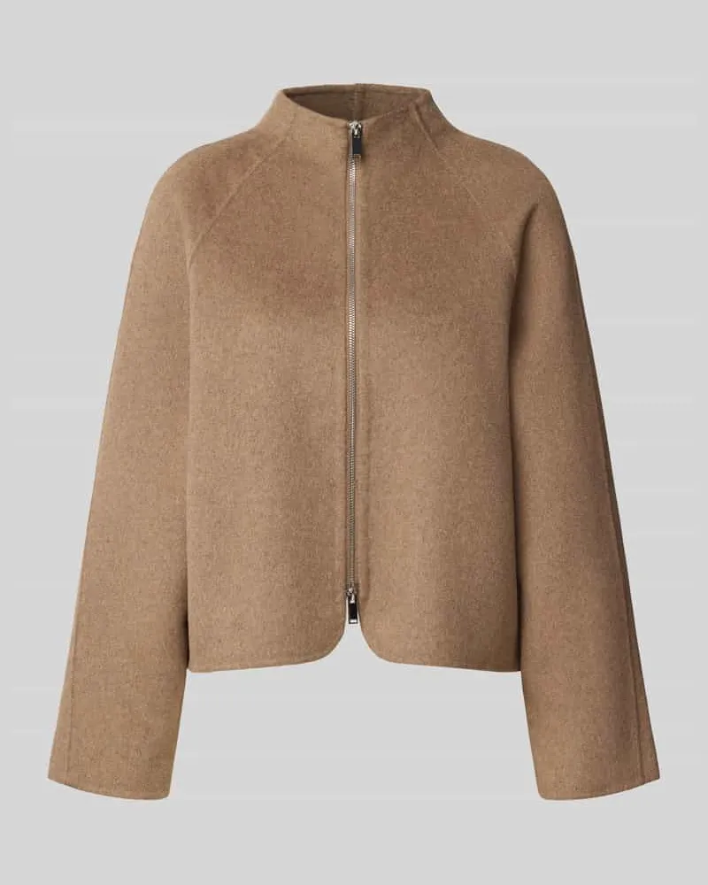OPUS Relaxed Fit Kurzmantel Modell 'Helisu Taupe