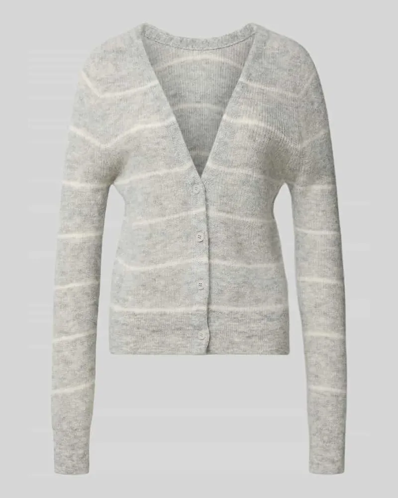 Drykorn Strickjacke mit Knopfleiste Modell 'GERTIJA Hellgrau