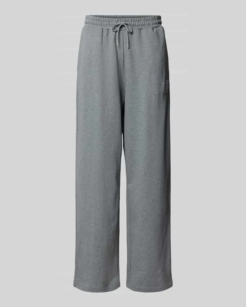 Calvin Klein Flared Sweatpants mit Gesäßtaschen Modell 'PREMIUM TERRY Mittelgrau
