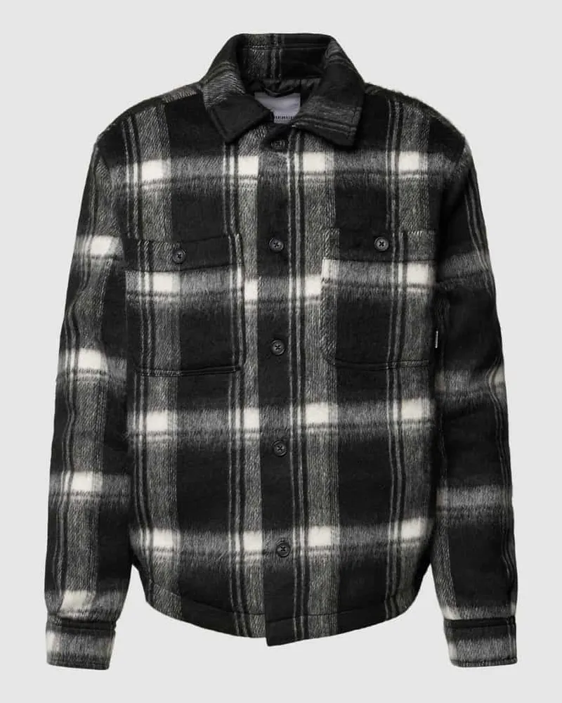 Lindbergh Hemdjacke mit Tartan-Karo Black