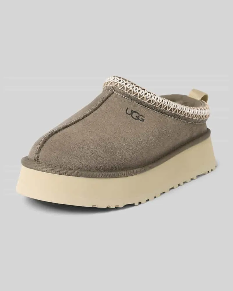 UGG Slipper mit Plateausohle Modell 'Tazz II Mittelbraun