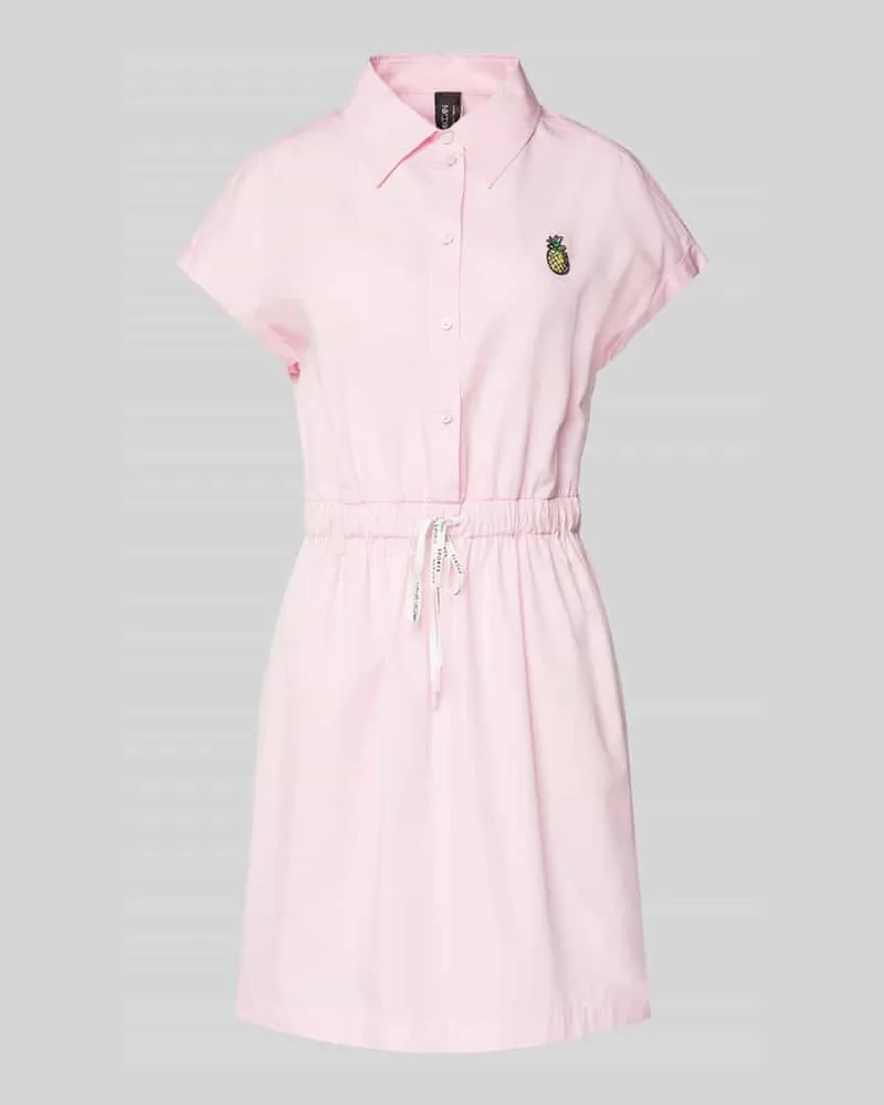 Marc Cain Mini Hemdblusenkleid mit Knopfleiste Pink