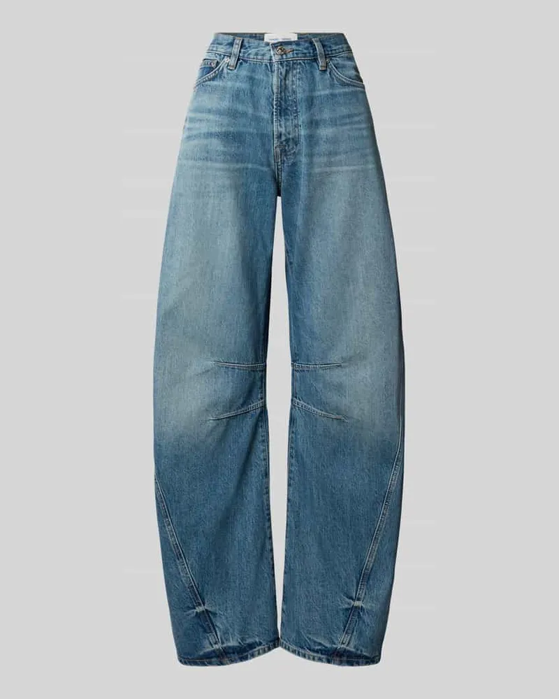 Samsøe & Samsøe Wide Fit Jeans aus reiner Baumwolle Modell 'Sahar Blau